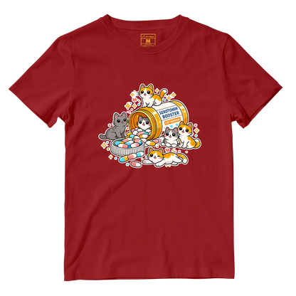 Cotton Shirt: Cat Serotonin