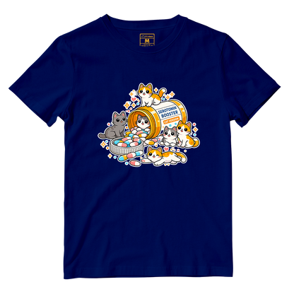 Cotton Shirt: Cat Serotonin