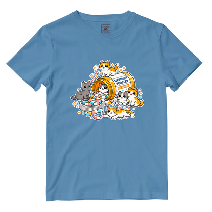 Cotton Shirt: Cat Serotonin