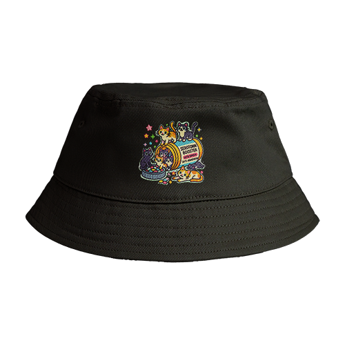 Reversible Bucket Hat: Cat Serotonin