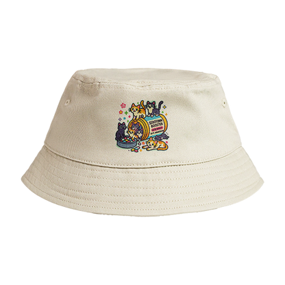 Reversible Bucket Hat: Cat Serotonin