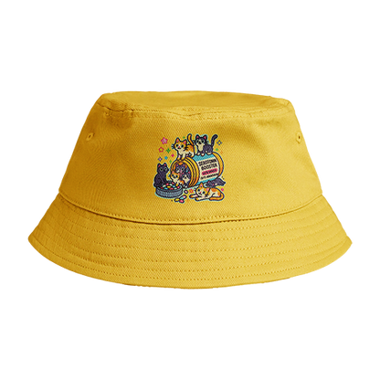 Reversible Bucket Hat: Cat Serotonin