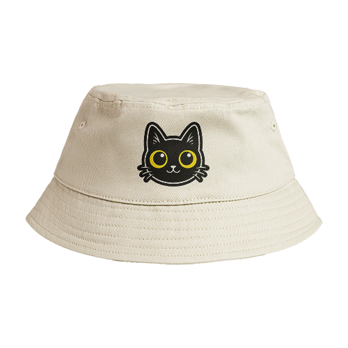 Reversible Bucket Hat: Cat Staring
