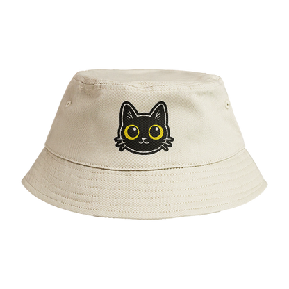 Reversible Bucket Hat: Cat Staring