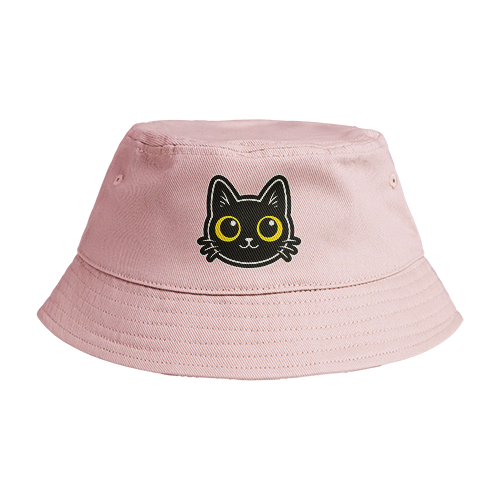 Reversible Bucket Hat: Cat Staring