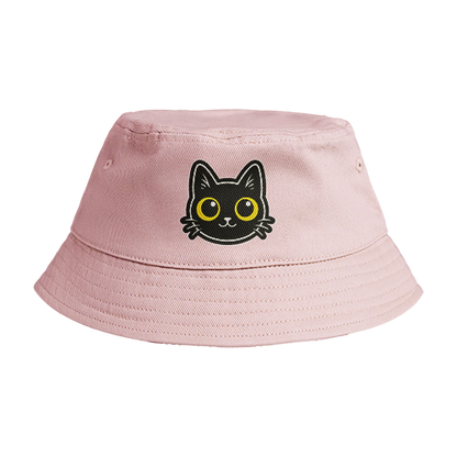 Reversible Bucket Hat: Cat Staring