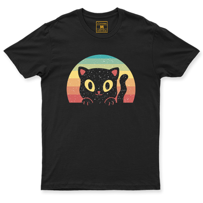 C. Spandex Shirt: Cat Sunset