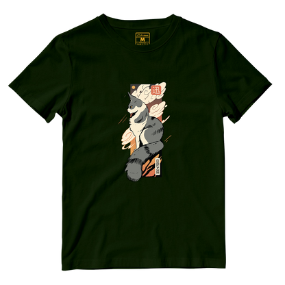 Cotton Shirt: Cat Sunset Japan