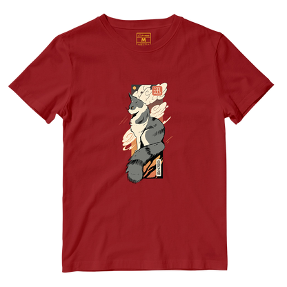 Cotton Shirt: Cat Sunset Japan