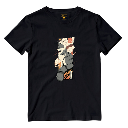 Cotton Shirt: Cat Sunset Japan