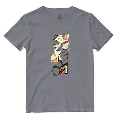 Cotton Shirt: Cat Sunset Japan