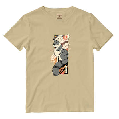 Cotton Shirt: Cat Sunset Japan