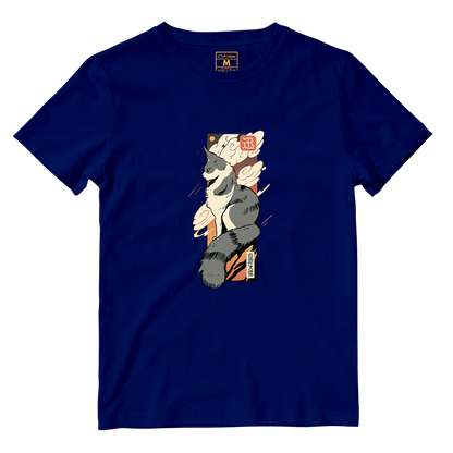 Cotton Shirt: Cat Sunset Japan