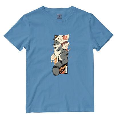 Cotton Shirt: Cat Sunset Japan