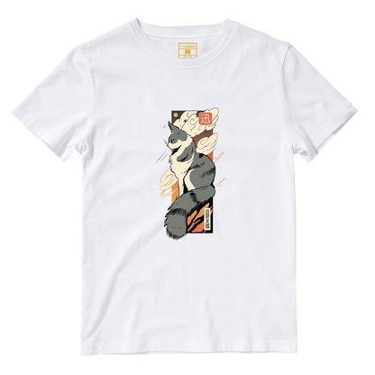 Cotton Shirt: Cat Sunset Japan