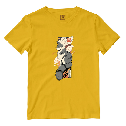 Cotton Shirt: Cat Sunset Japan