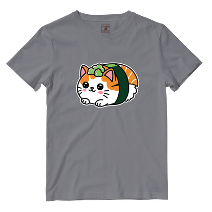 Cotton Shirt: Cat Sushi
