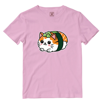 Cotton Shirt: Cat Sushi