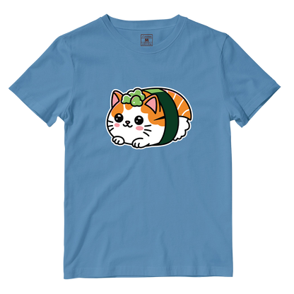 Cotton Shirt: Cat Sushi