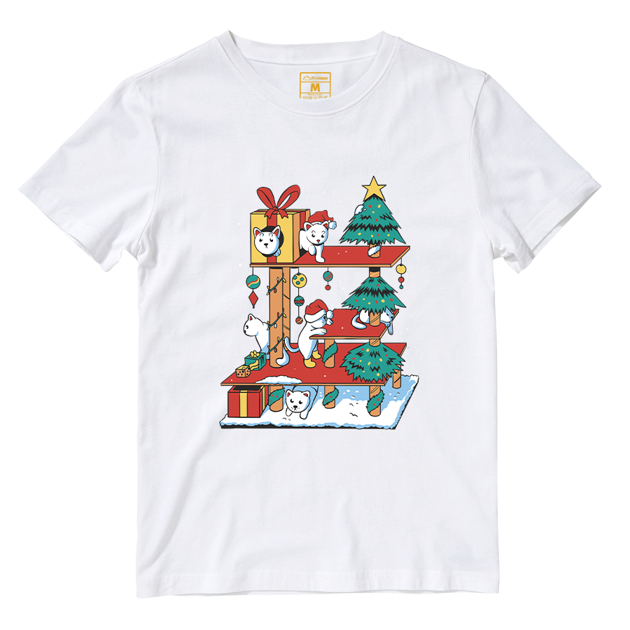 Cotton Shirt: Cat Tree