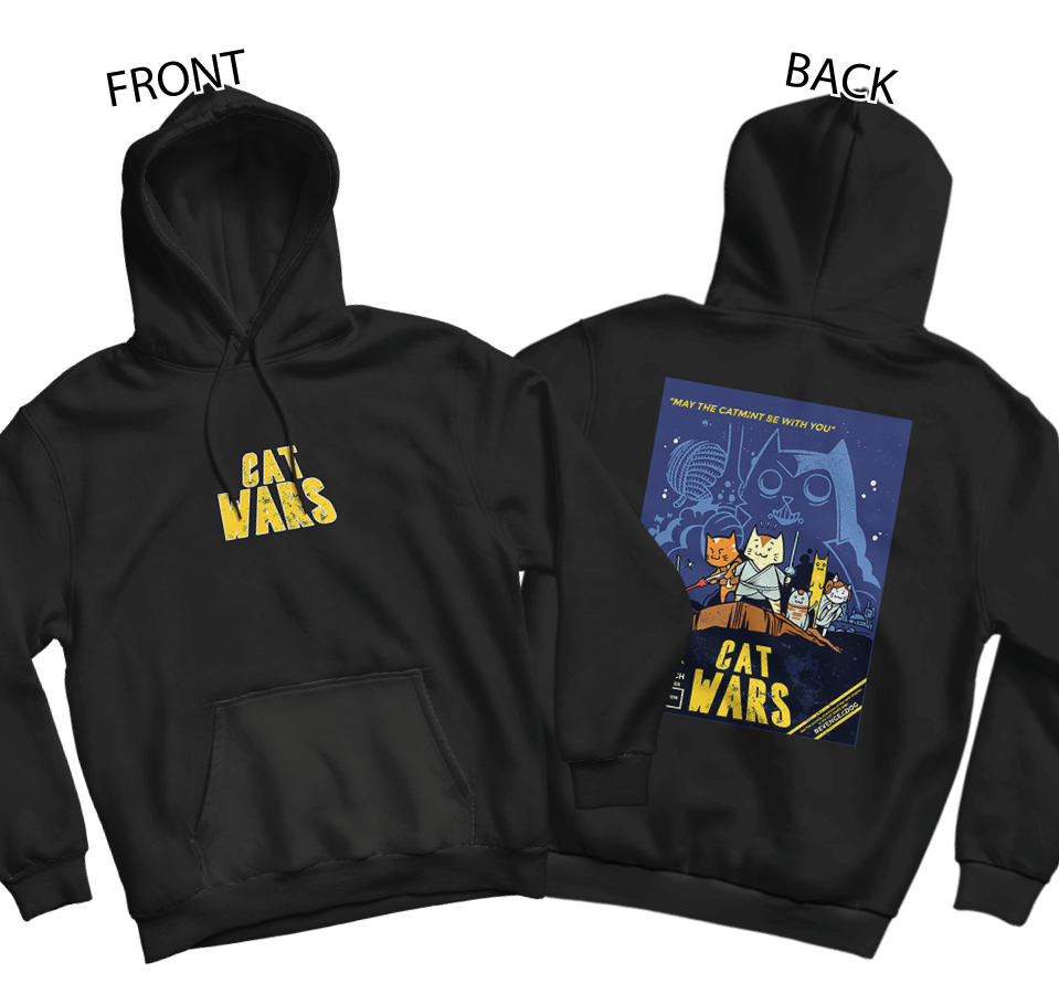 Cat Wars Hoodie (Front and Back)