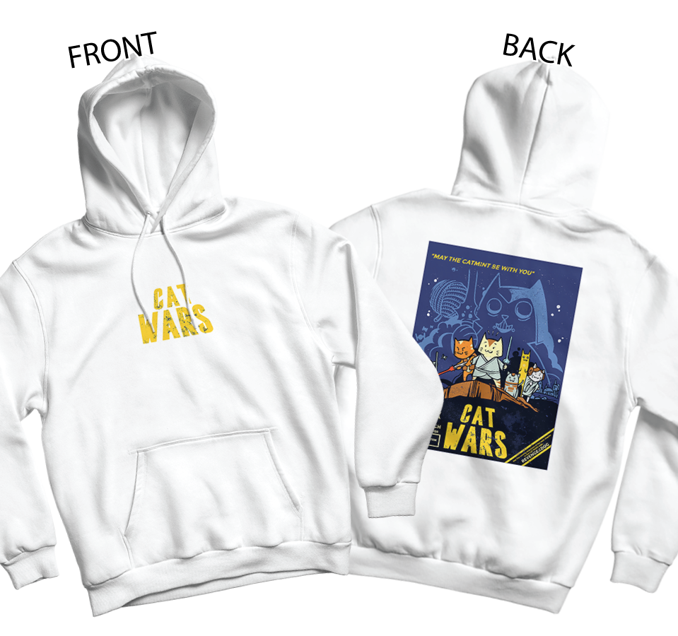 Cat Wars Hoodie (Front and Back)