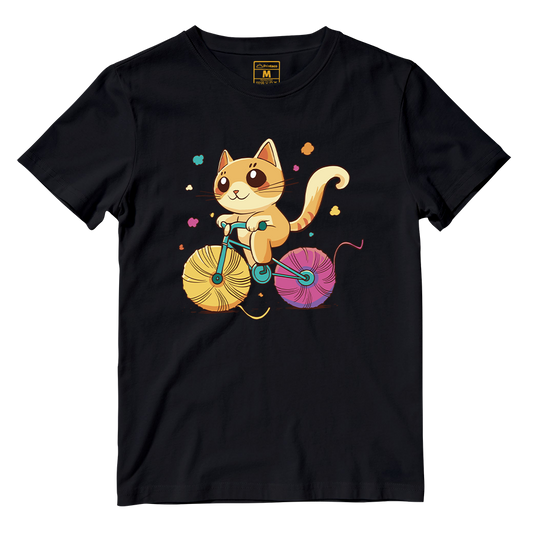 Cotton Shirt: Cat Yarn Bike