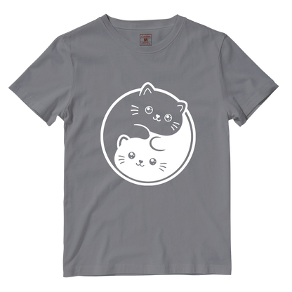 Cotton Shirt: Cat Yin Yang