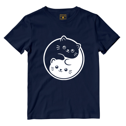 Cotton Shirt: Cat Yin Yang