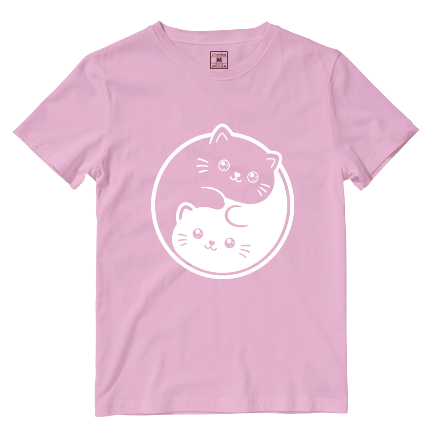 Cotton Shirt: Cat Yin Yang