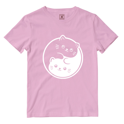 Cotton Shirt: Cat Yin Yang