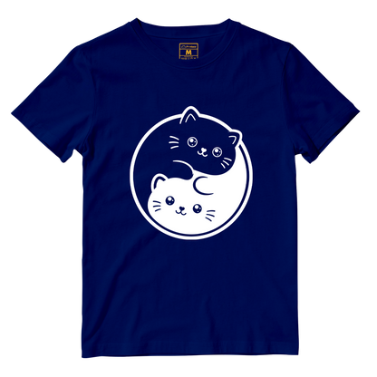 Cotton Shirt: Cat Yin Yang