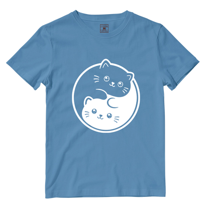 Cotton Shirt: Cat Yin Yang