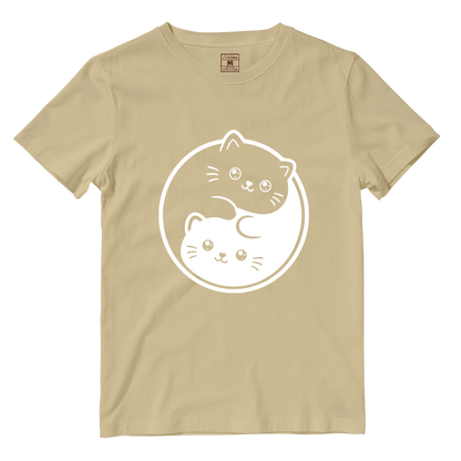 Cotton Shirt: Cat Yin Yang