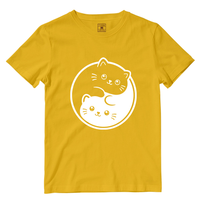 Cotton Shirt: Cat Yin Yang