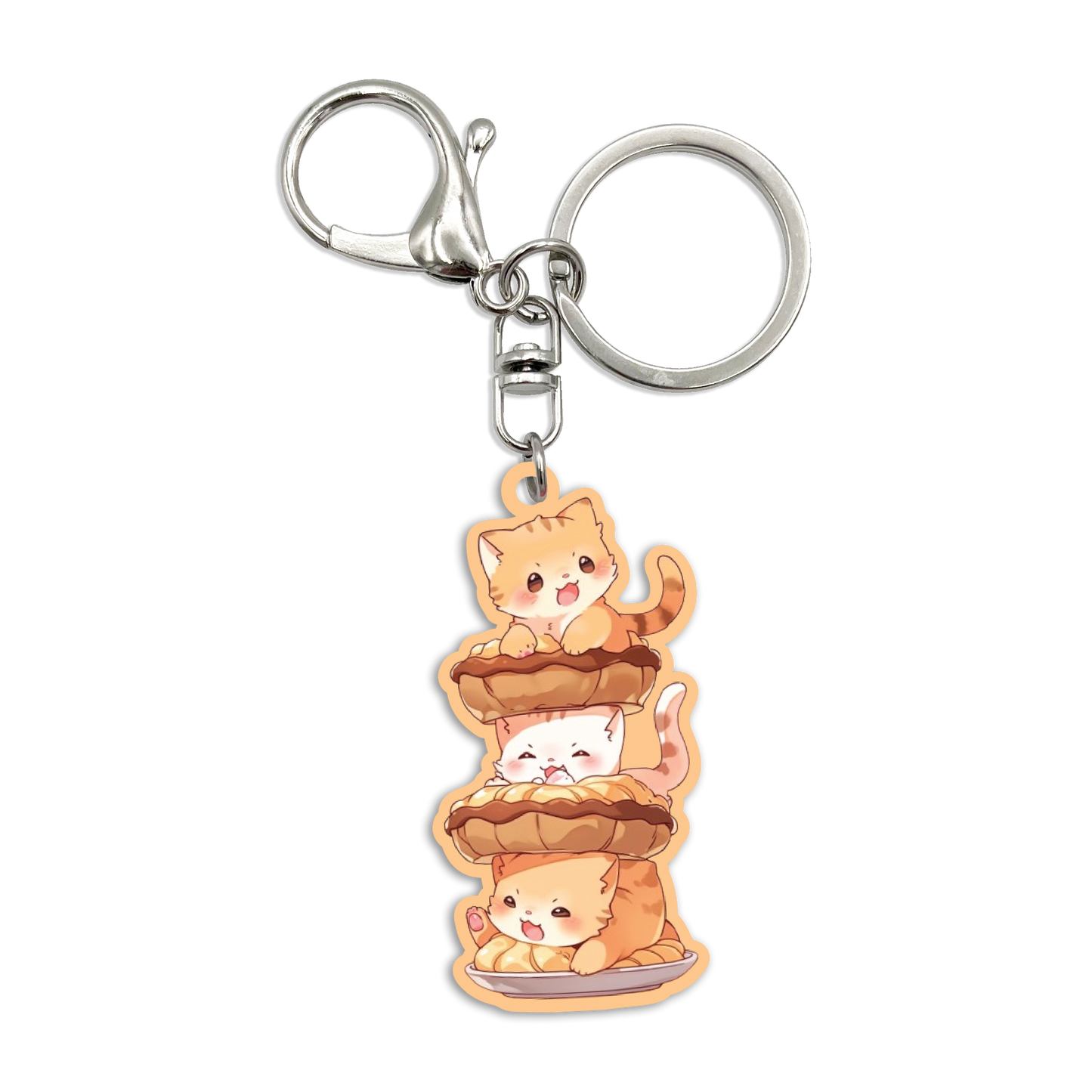 Acrylic Bag Charm: Cat Pie