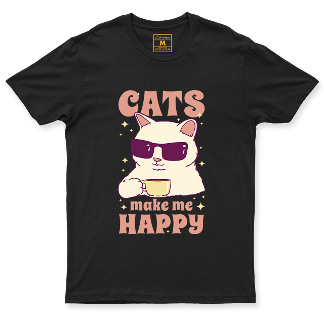 C. Spandex Shirt: Cats Happy