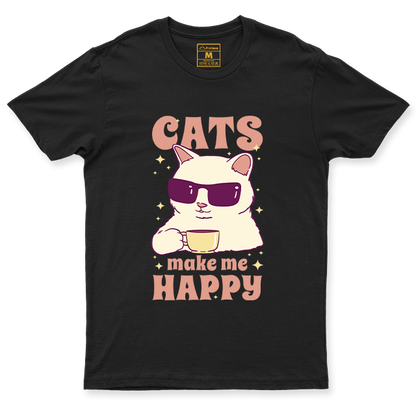 C. Spandex Shirt: Cats Happy