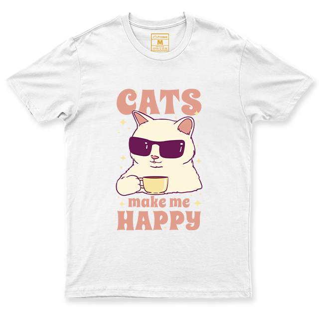 C. Spandex Shirt: Cats Happy