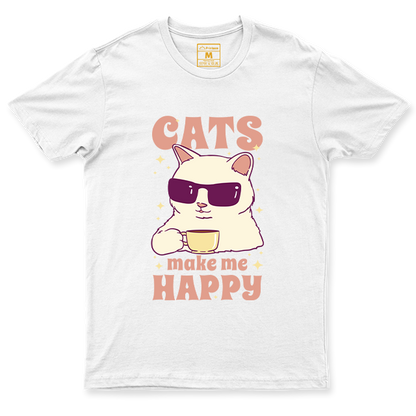 C. Spandex Shirt: Cats Happy