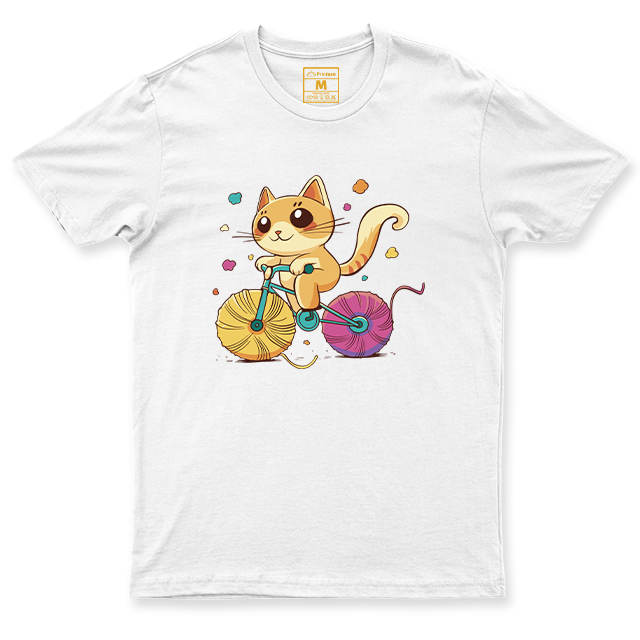 C. Spandex Shirt: Cat Yarn Bike