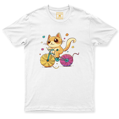 C. Spandex Shirt: Cat Yarn Bike