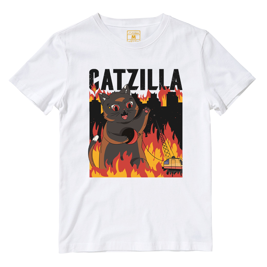 Cotton Shirt: Catzilla Destroyer