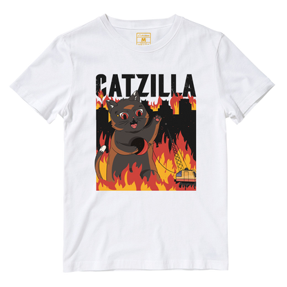 Cotton Shirt: Catzilla Destroyer