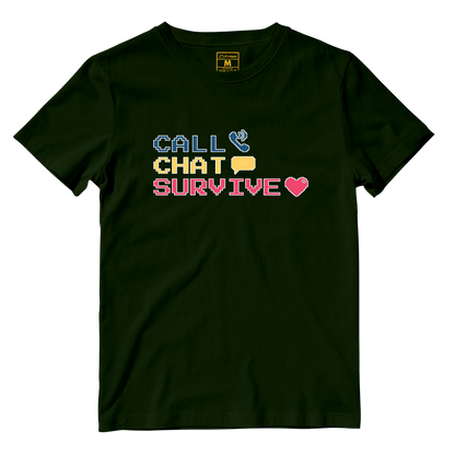 Cotton Shirt: Chat Call Survive