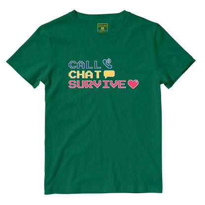 Cotton Shirt: Chat Call Survive
