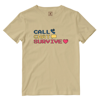 Cotton Shirt: Chat Call Survive