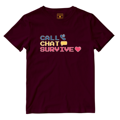 Cotton Shirt: Chat Call Survive
