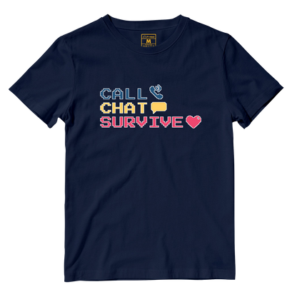 Cotton Shirt: Chat Call Survive