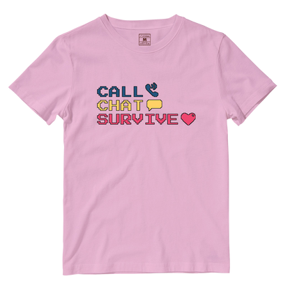 Cotton Shirt: Chat Call Survive